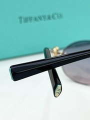 TIFFANY & CO Sunglasses Rimless Oval Gold Frame HardWear Motif Made In Italy