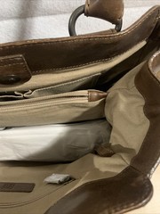 FRYE DARK BROWN MELISSA LEATHER SHOULDER TOTE/ BAG/PURSE