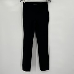 Quince Women’s Black Ultra-Stretch Ponte Pants Pintuck Ankle sz S NWOT