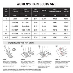 HISEA Women Tall Rain Boots Waterproof Lightweight Garden Barn Mud Work Wellies