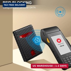 Wallet for Men Slim RFID Blocking Leather Credit Card Holder Wallet for 14 Cards