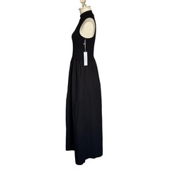 Stateside Structured Poplin Mixed Media Mock Neck Dress Size XS