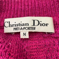 Rare Christian Dior PRET-A-PORTER Cardigan M Knit Silk, Cotton, Rayon Pink