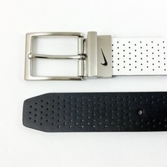NIKE GOLF MEN’S PERFORATED REVERSIBLE BELT SIZE: 36 (FITS W34) WHITE/BLACK 17249