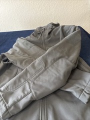 Tactical Jacket Mens Free Soldier Size M Gray Hooded Full Zip