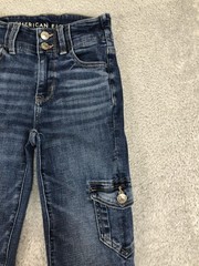 American Eagle Jeans Womens 000 (24×27.5) Cargo Hi Rise Jegging Blue