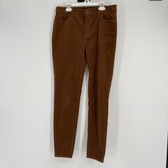 Talbots Orange Brown Corduroy Jegging Size 4 Casual