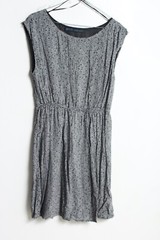 Zara Womens Layered Mesh Sheers Dress Patterned Black Size Medium M (D47)