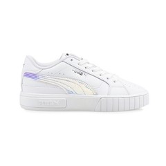 PUMA Cali Star Iris Metallic Lace Up Youth Girls White Sneakers Casual Shoes 38