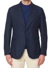 SARTORIA PARTENOPEA Peak Lapel Wool Blazer Jacket EU 54 NEW US 44 Current Model