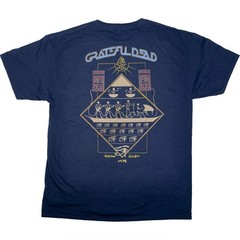 Vintage Grateful Dead Egypt 78 T-SHIRT Navy 2 side, Stanley Mouse Reprint BTH80