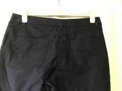 Dean St. Troper France Women’s Capris, Navy Blue Cotton Pants Size Varies New !!