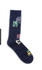 NWT! Polo Ralph Lauren Men’s Varsity Athletic Crew Socks Fits Shoe Size 6-12.5