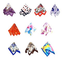 Fashion Ladies Square Satin Scarf