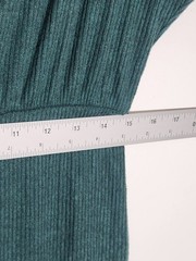 Fashion Nova Hunter Green Ribbed Knit Jumpsuit Size XL NWT