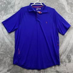 Polo Ralph Lauren Shirt Men XLT Tall Performance tennis wicking zip pocket Golf