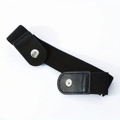 Set of 2 No Buckle Belts Jeans Pants Tightener Side Belts for Men Women