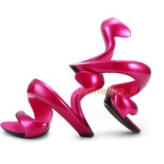 Womens Open Toe Unique Design Party Nightclub Wedding Sexy Shoes Sandals New Sz