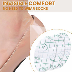 40Pcs Invisible Heel Anti-Wear Stickers, Self-Adhesive Heel Protectors Pad, Tran