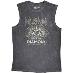 Def Leppard – Diamond Star Halos – Charcoal Grey Tanktop t-shirt