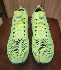 Skechers GoRun MaxRoad 4 Hyper burst Men’s running shoe Sz 12.5 Lime Black White
