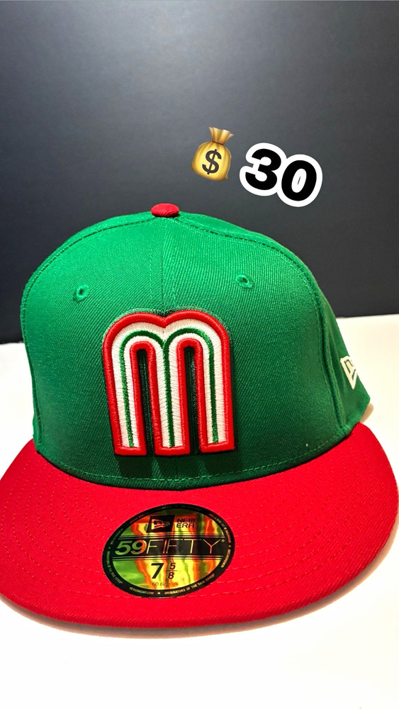 New Era Men’s 59FIFTY Fitted Baseball Cap Mexico Theme Green/Red Size 7 5/8