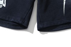 Hell Studios star Gel Classic diagonal letters Shorts Mens Washed Cotton Shorts