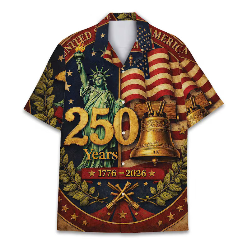 Happy Fourth of July Hawaiian Shirt