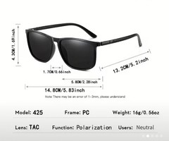 NEW – Polarized Mirror TAC Polycarbonate Framed Light-weight 139 mm – BLUE