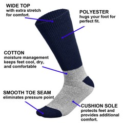 Doctor Recommend Thermal Diabetic Socks Non-Binding Crew Socks For Men Women