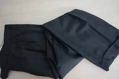 Ermenegildo Zegna Brown Nailhead Multicolor Windowpane Silk Blend 2 Pc Suit 44L