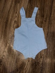 Vintage Baby Boy Blue Sunsuit Romper Duck Goose Appliqué Handmade Heirloom