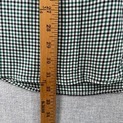 Ralph Lauren Mens XXL Custom Fit Gingham Check Button Down Shirt Green Navy Ivy