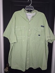 Columbia PFG Omni Shade 3XL Men’s Green Short Sleeve Shirt