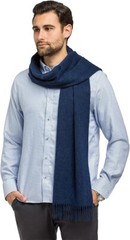 Club Room Navy Blue 100% Cashmere Wool Scarf MSRP $120 NEW