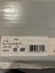 FRYE – Womans Boots Size 9 – Billy Tall