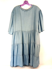 5 Dresses Plus Sz 2X/22 Striped Tiered Babydoll SPLA Socialite Old Navy Time&Tru