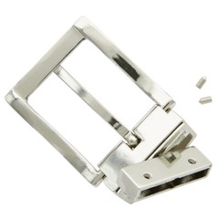 Reversible Buckle Antique Silver Tone Belt Buckle fits 1-3/8″ (35mm) Wide strap