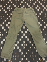 Vintage 90s Y2K Abercrombie & Fitch Military Cargo Pants Herringbone Olive Green