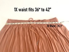 1X 2X 3 Wide Leg Pleated Soft Flowing Woven Pants Loose Fit Elastic Waist Zenana