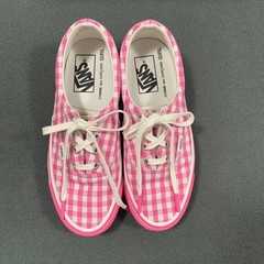 Vans x Comme des Garcons GIRL OTW Era Reissue 95 Pink Gingham US W6.5