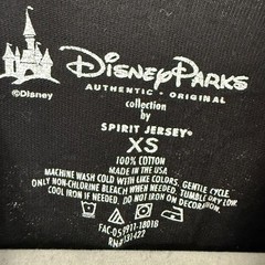 Spirit Jersey X Disney Parks Shirt Youth XS Black Est 1971 Pullover Long Sleeves