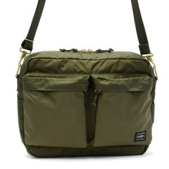 Yoshida Porter FORCE Shoulder bag 855-07415 Olive Green Tracking From JP z85