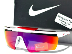Nike WINDSHIELD ELITE 20 White University Red & Field Tint Sunglass CW1167 101