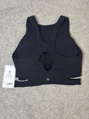 NWT Women’s Athleta Conscious Cut Out Crop Top Sports Bra Black Medium M D-DD