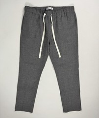 Assembly Label Ankle Pants Womens 36×30 Grey Wool Drawstring Tapered Modern