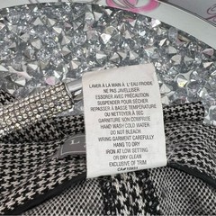 Laura pants houndstooth Elegant Black and White Checkered pockets Trousers