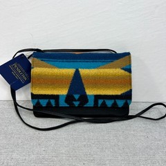 Pendleton Aztec Wool Crossbody Wallet with Strap Organizer Purse NWT!