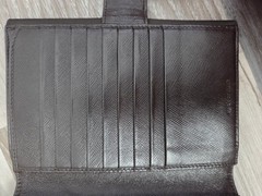 PRADA TESSUTO Wallet Logo Plate Black Nylon Tri-fold Purse Authentic