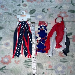 Patriotic Red White And Blue Hair Accessories – 4th of July Y2K Retro Americana